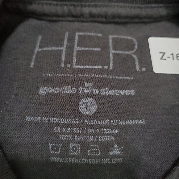 H.E.R Men Shirt Large Black Hip Hop R&B Having Everything Revealed Music Tee - Picture 6 of 6